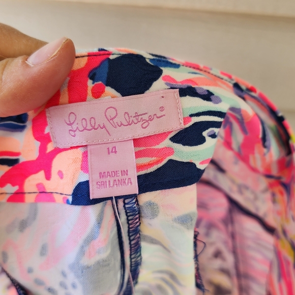Lilly Pulitzer Gardinia shorts in sunken treasure print size 14 - Picture 7 of 9